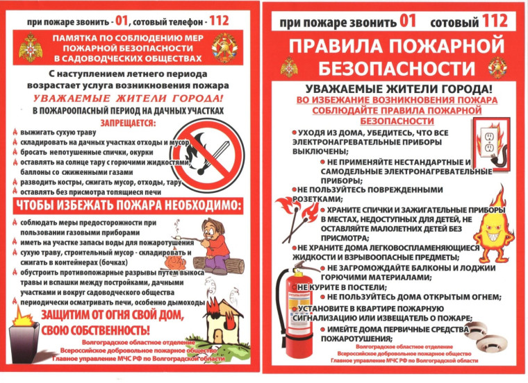Мероприятия по пожарной безопасности.